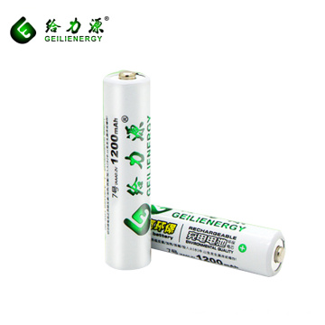 Geilienergy marque 1200 mAh triple une batterie rechargeable 1.2v ni-mh aaa